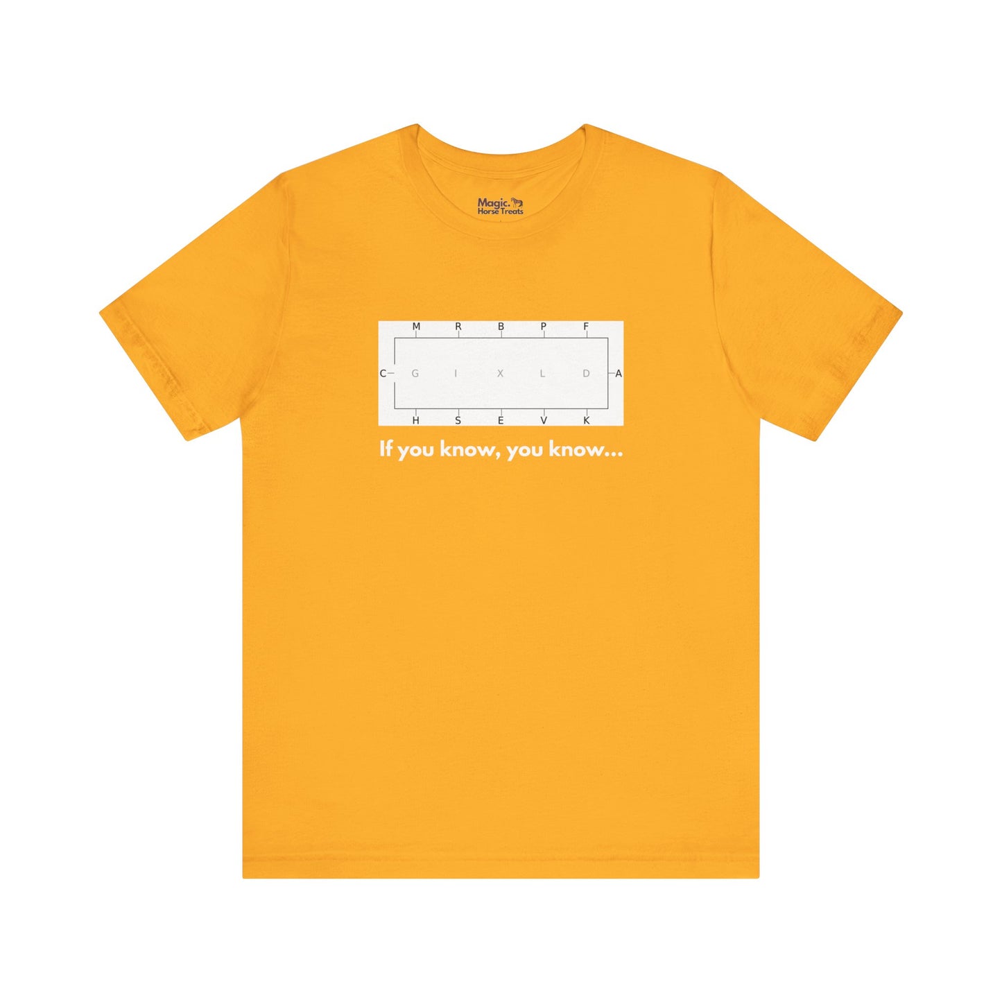 'If you know, you know 'Unisex Jersey Short Sleeve Tee, Funny Dressage Cotton T-shirt