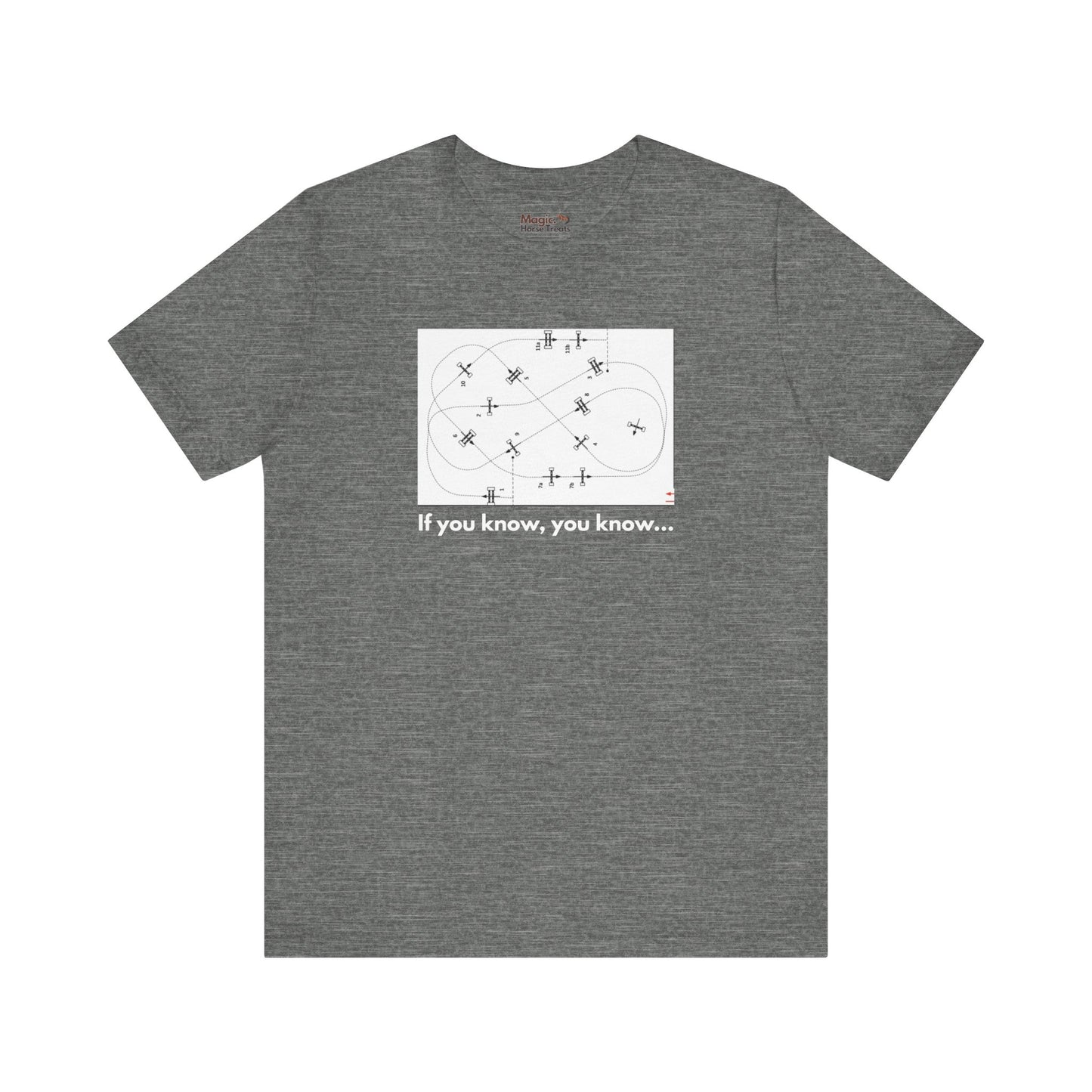 'If you know, you know...' Unisex Jersey Short Sleeve Tee, Funny Showjumping T-shirt - Magic. Horse Treats