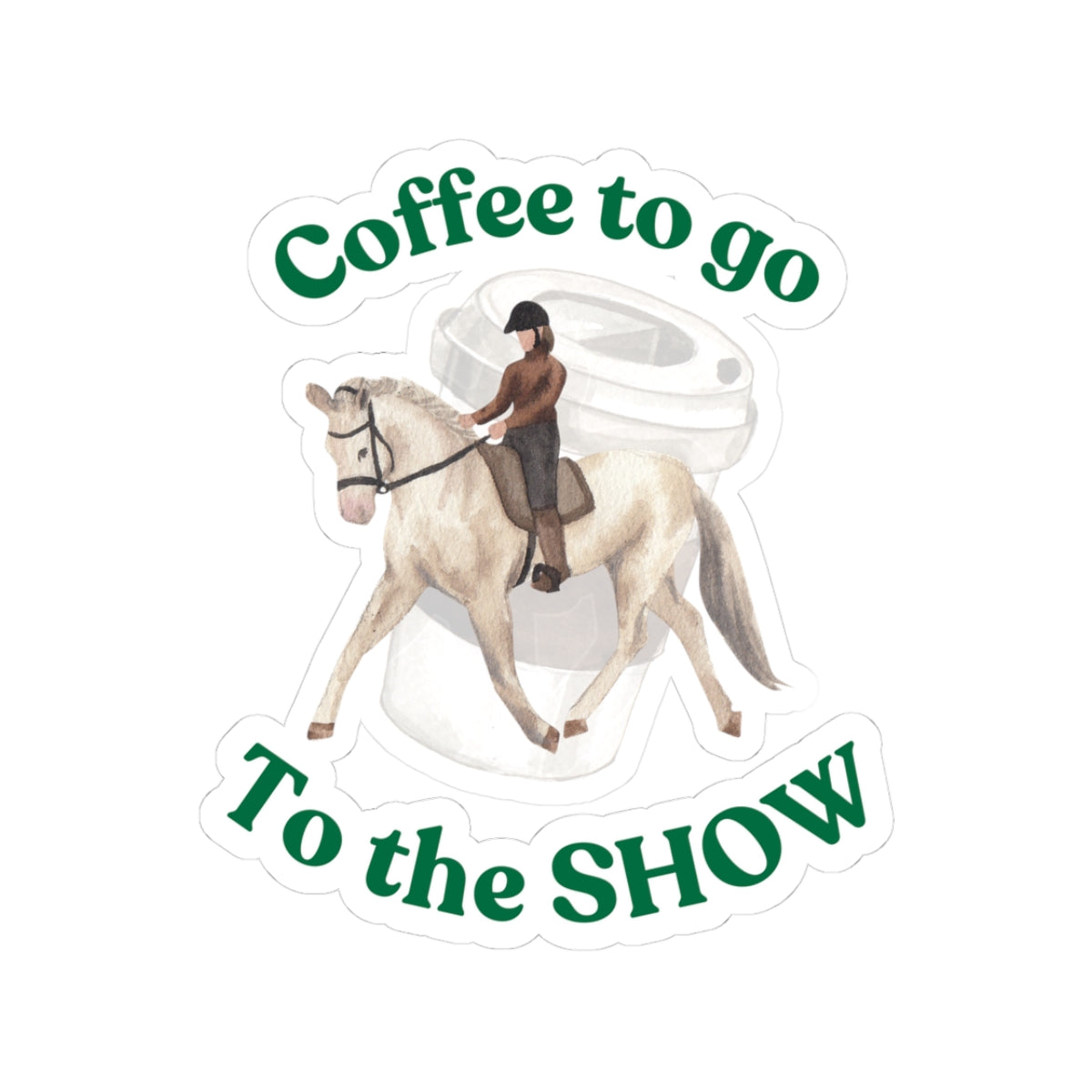 Funny Horse Sticker - Dressage - Magic. Horse Treats