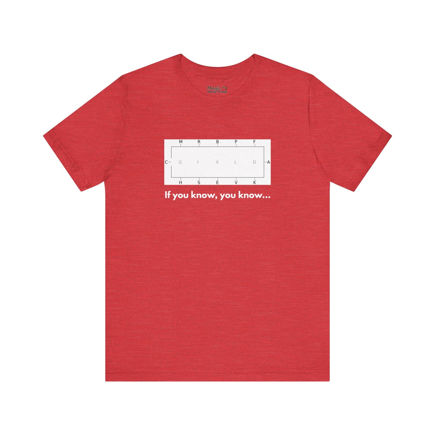 'If you know, you know 'Unisex Jersey Short Sleeve Tee, Funny Dressage Cotton T-shirt