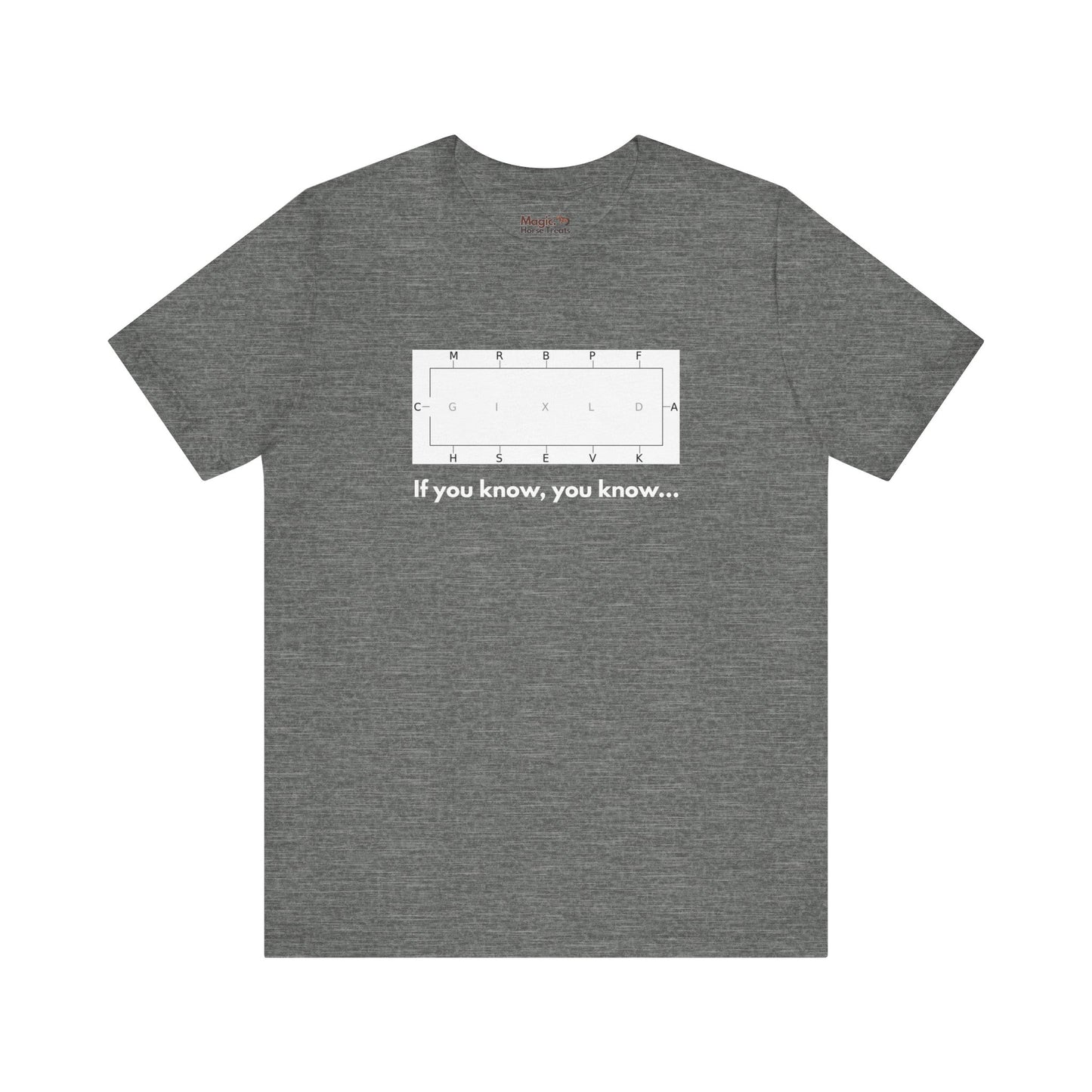 'If you know, you know 'Unisex Jersey Short Sleeve Tee, Funny Dressage Cotton T-shirt