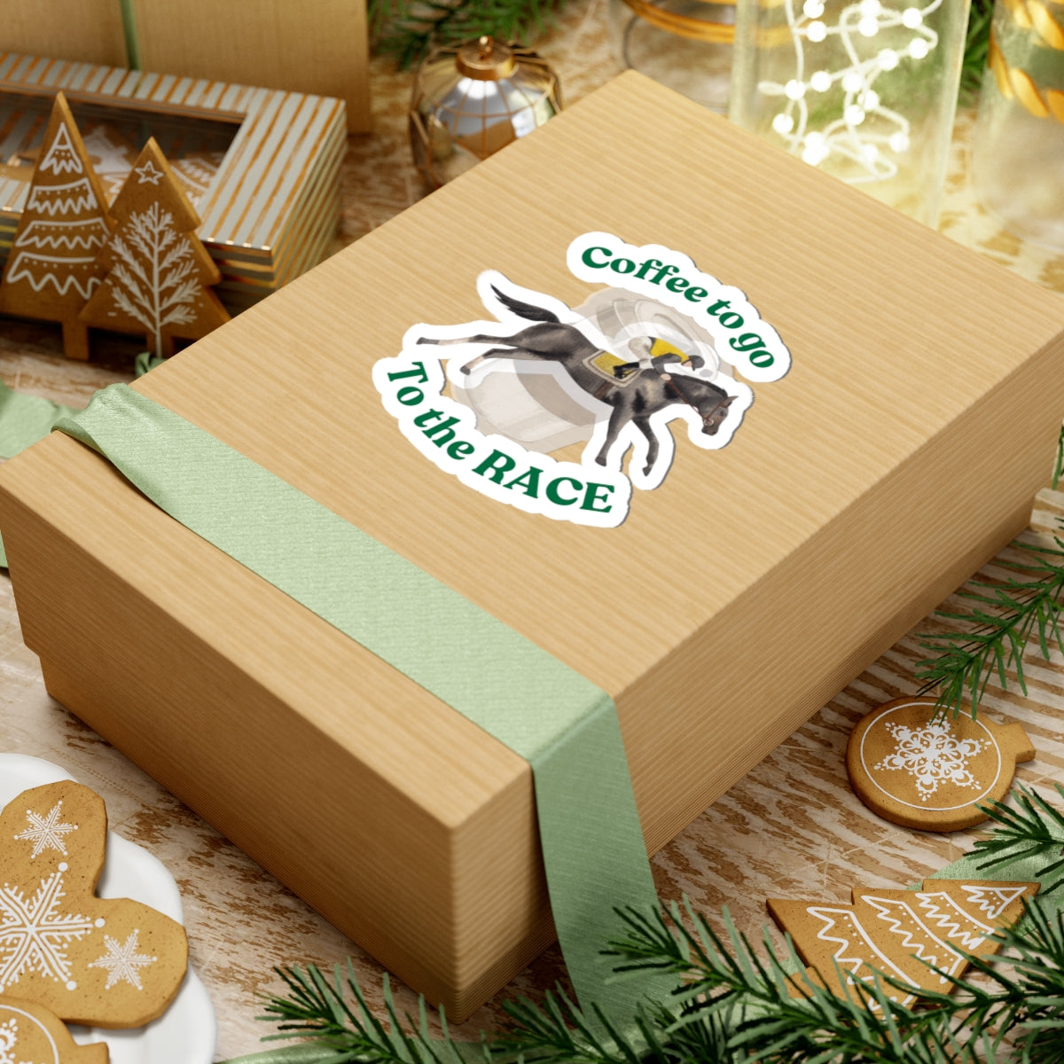 Funny Horse Sticker - Horse racing - Magic. Horse Treats