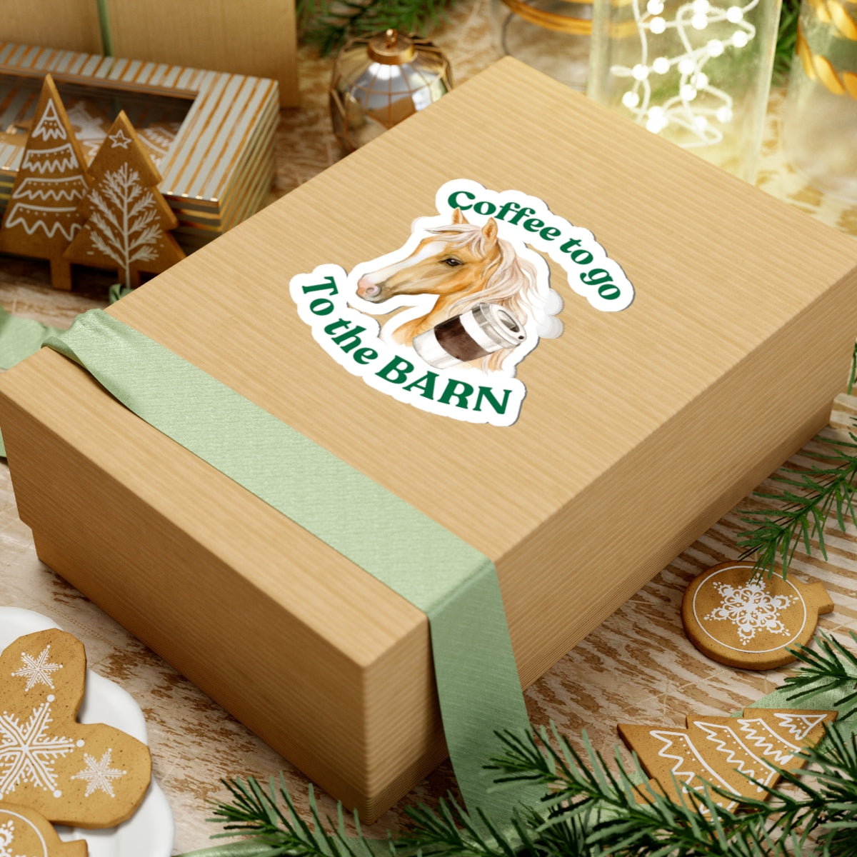 Funny Horse Sticker - Palomino - Magic. Horse Treats