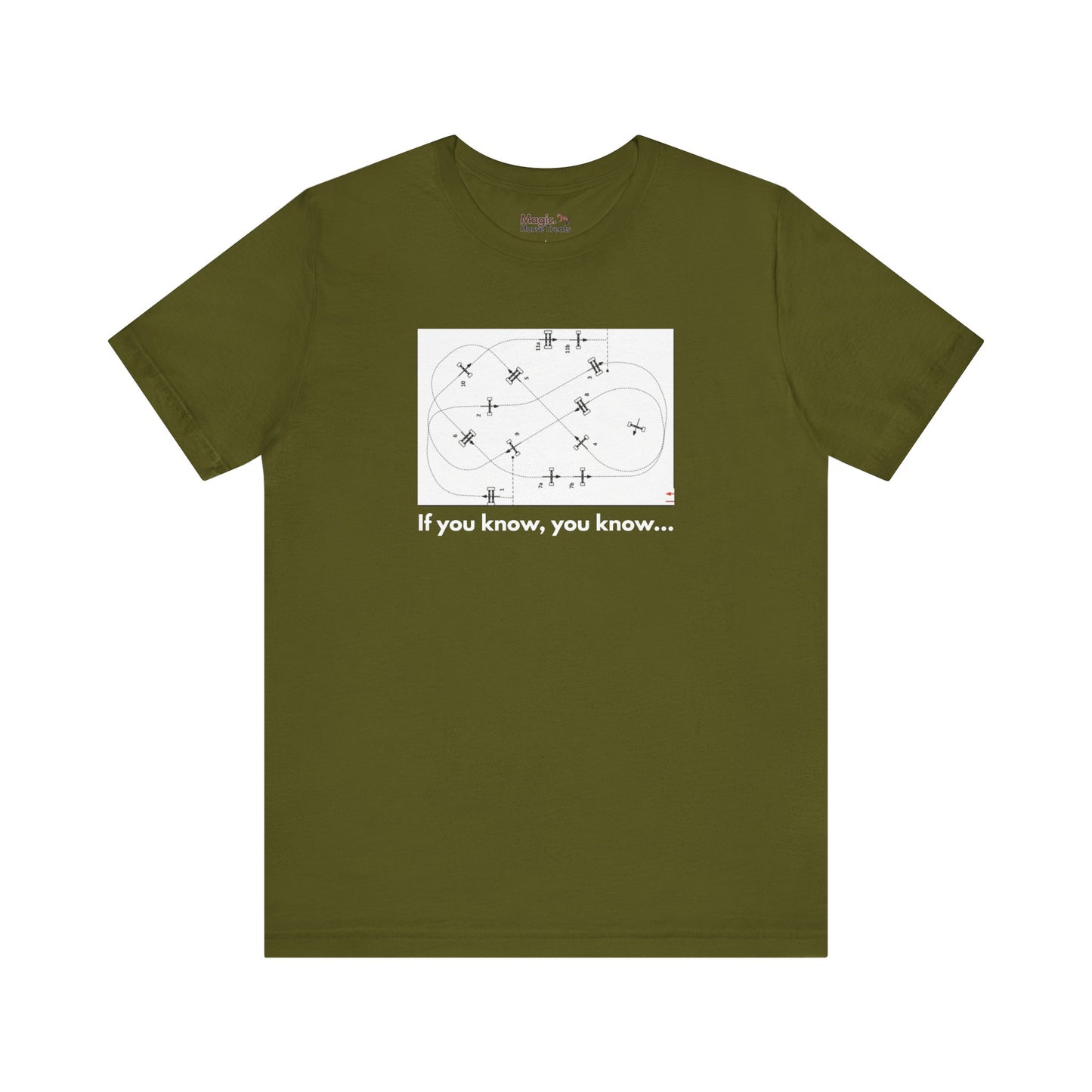 'If you know, you know...' Unisex Jersey Short Sleeve Tee, Funny Showjumping T-shirt - Magic. Horse Treats