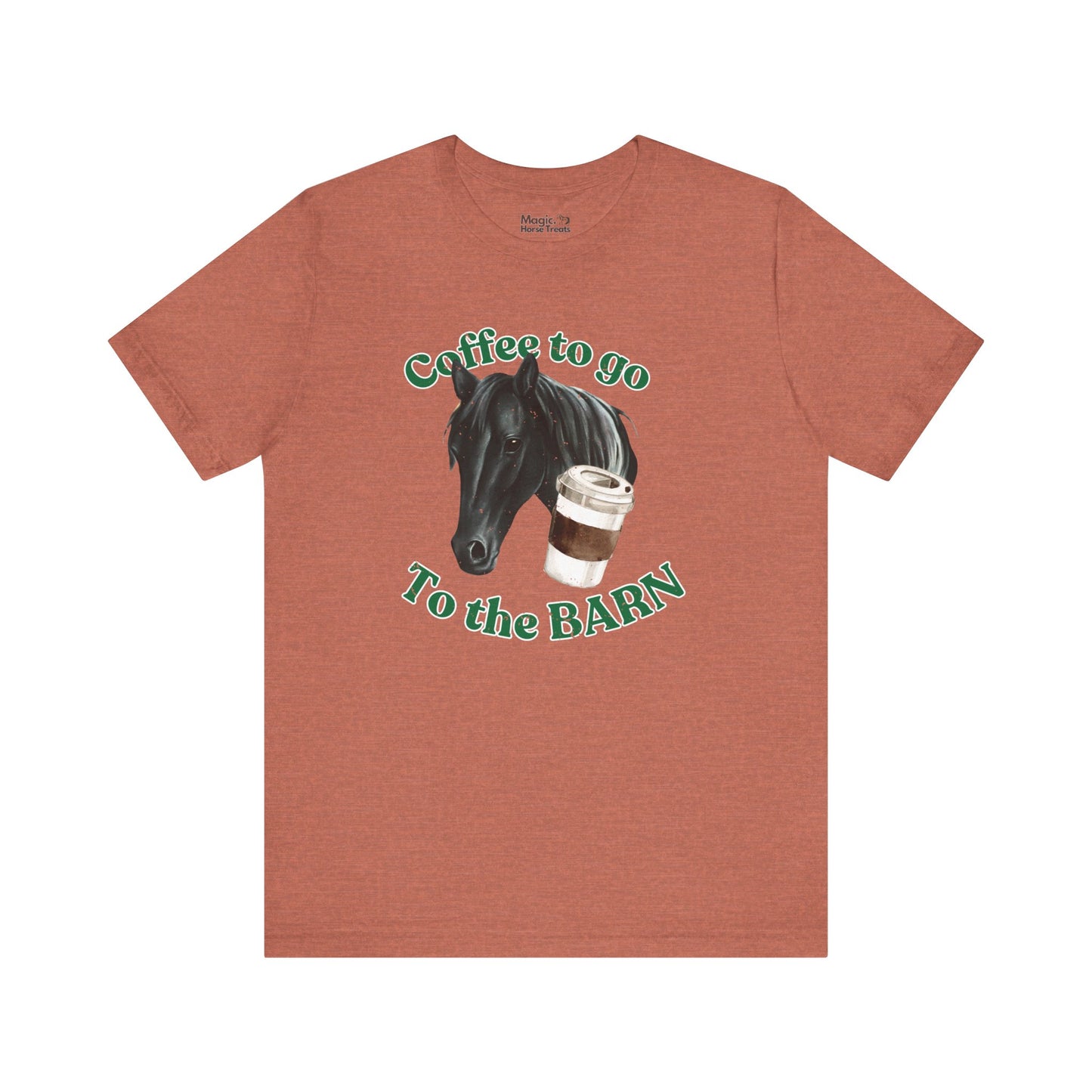 Coffee, Black Horse t-shirt red
