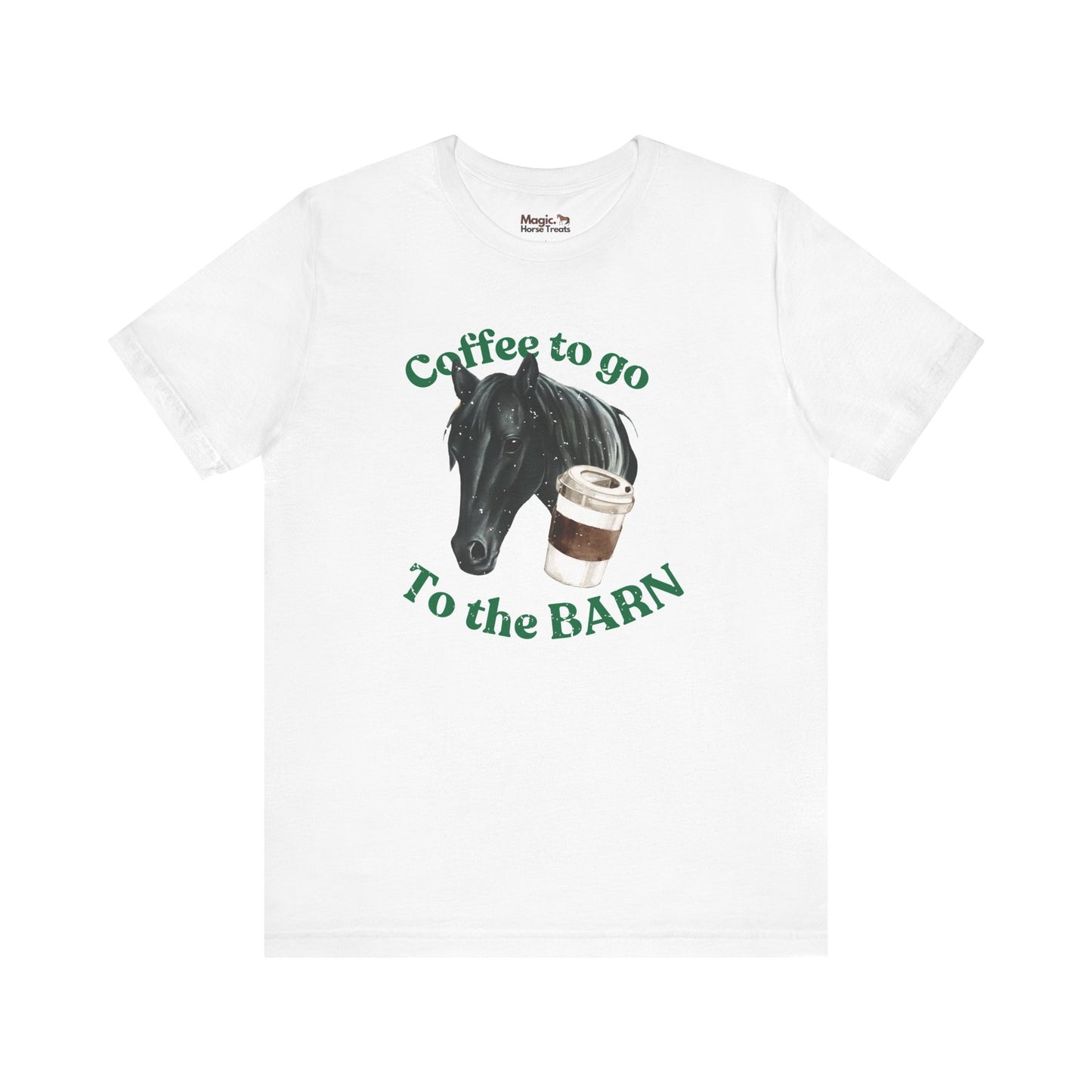 Coffee, Black Horse t-shirt white
