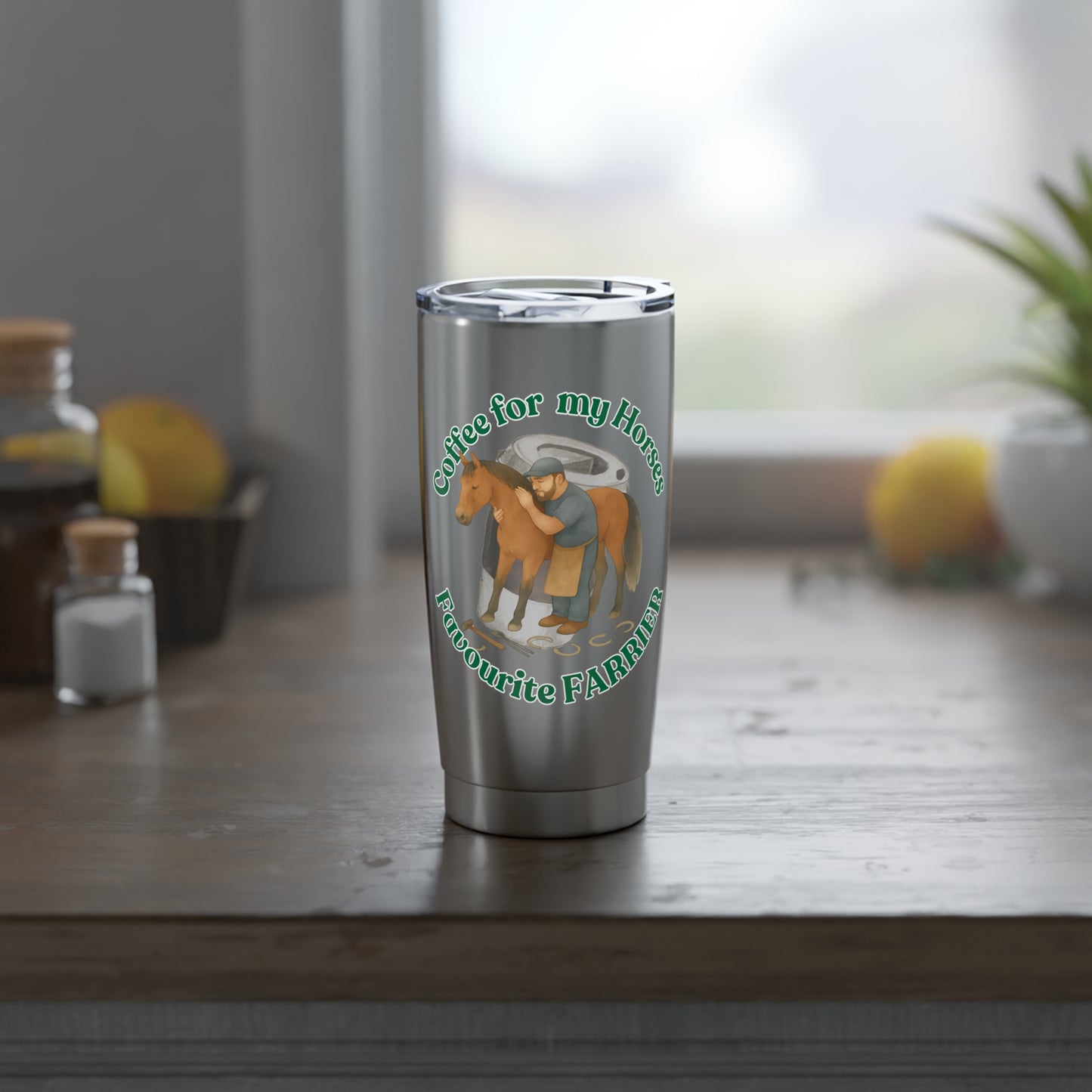 Coffee for Favourite Farrier Travel Coffee Cup front