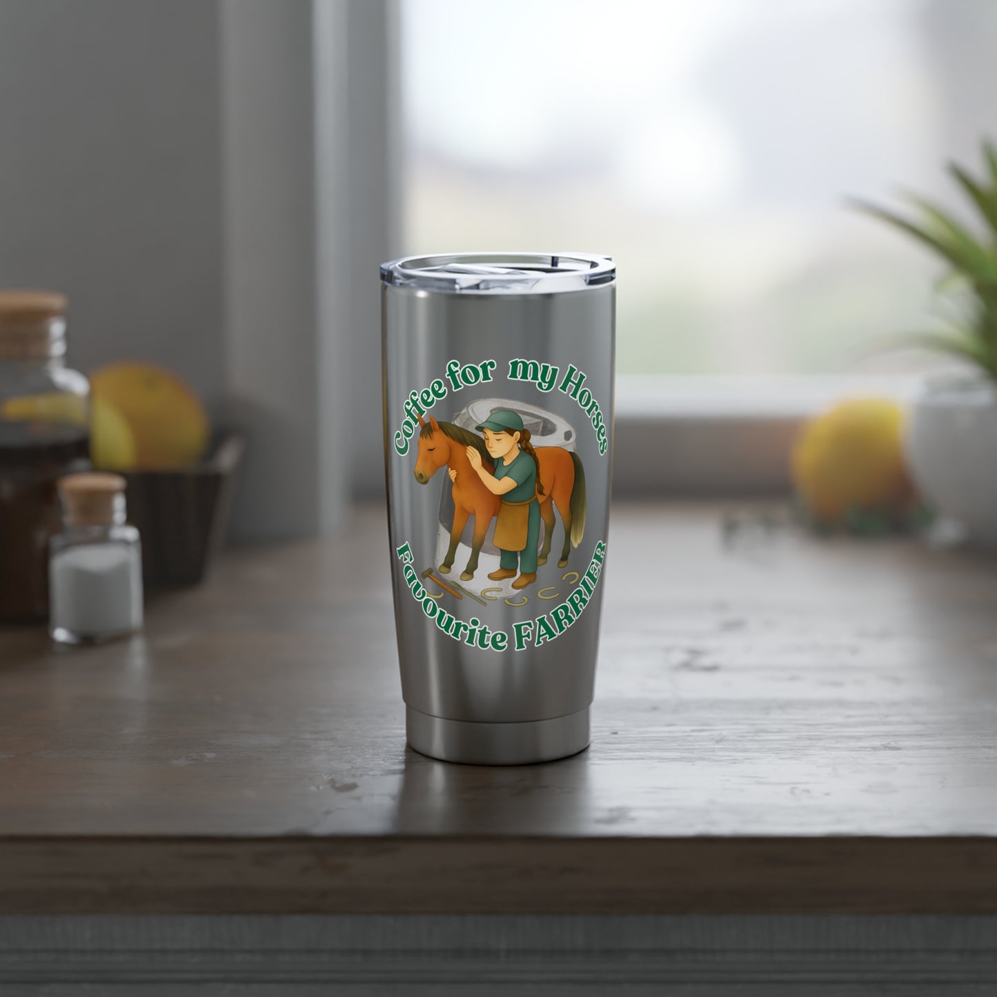 Coffee for Favourite Lady Farrier Travel Coffee Cup front