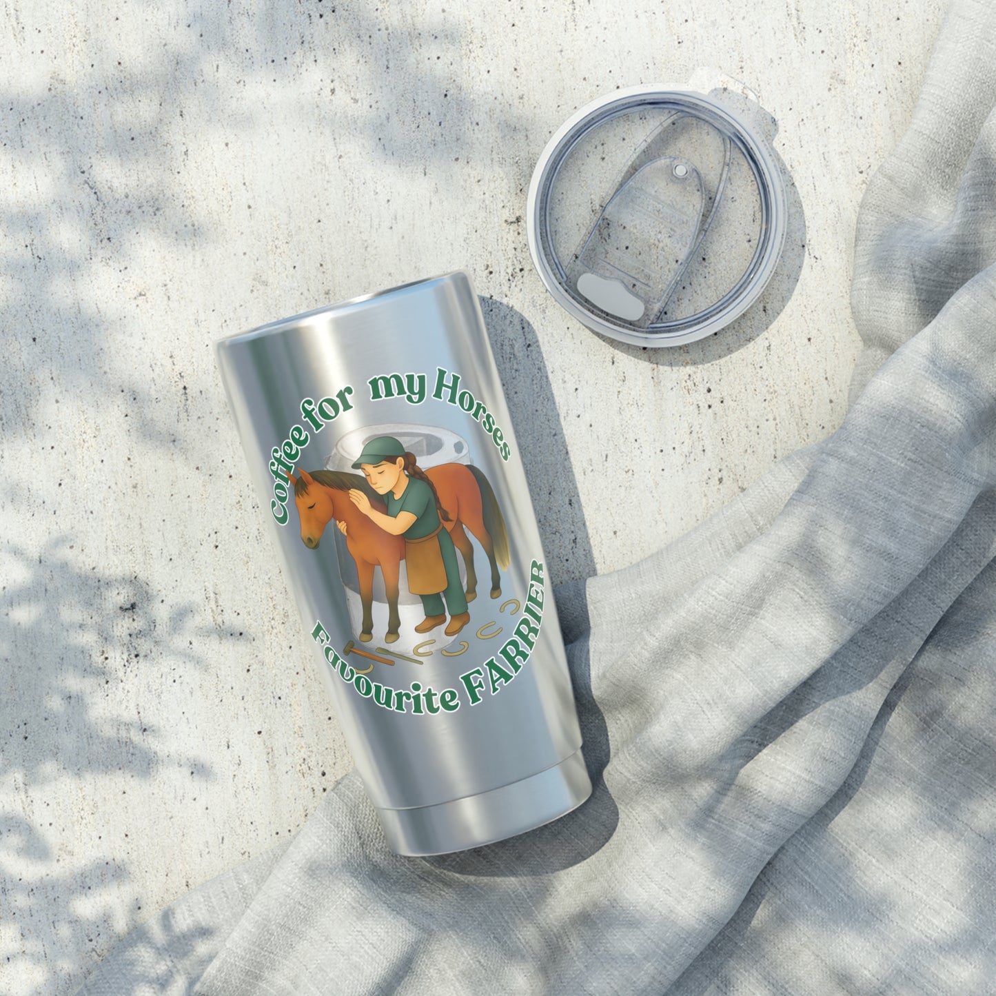Coffee for Favourite Lady Farrier Travel Coffee Cup lid
