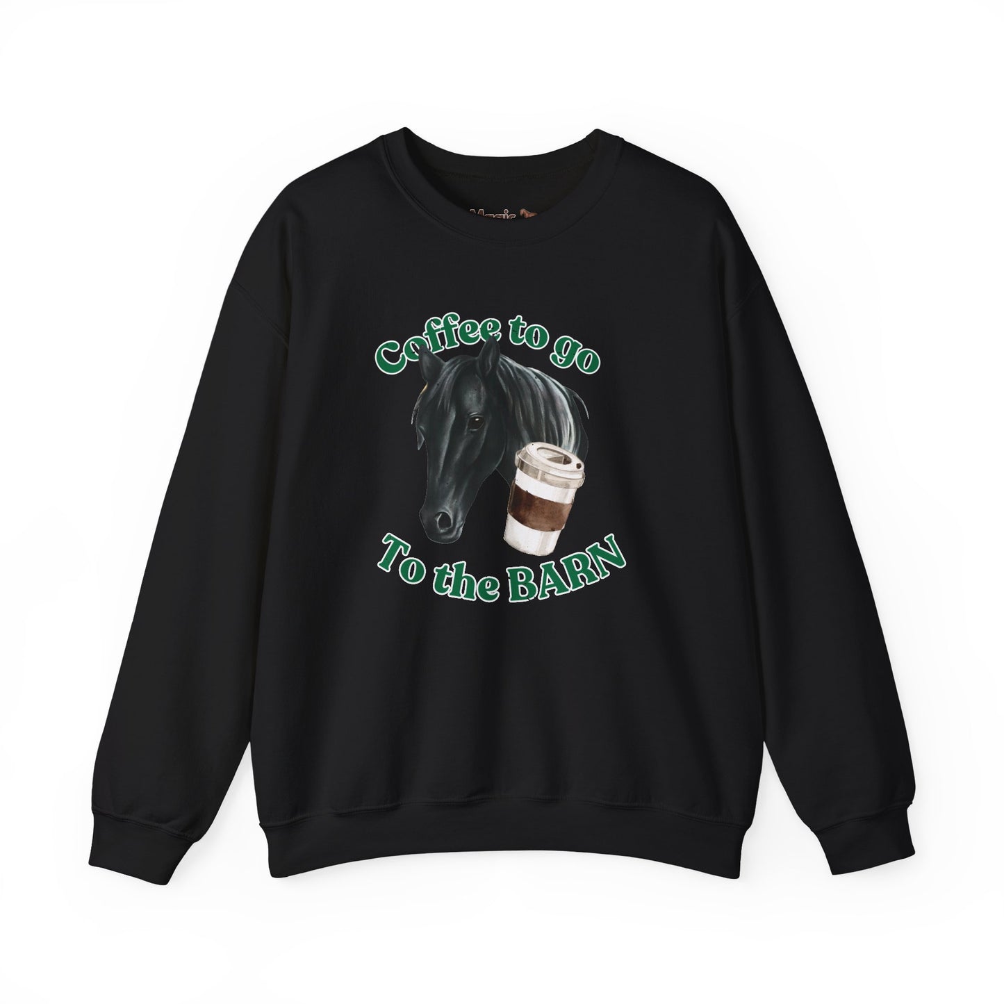 Coffee to the barn BlackHorse sweatshirt black