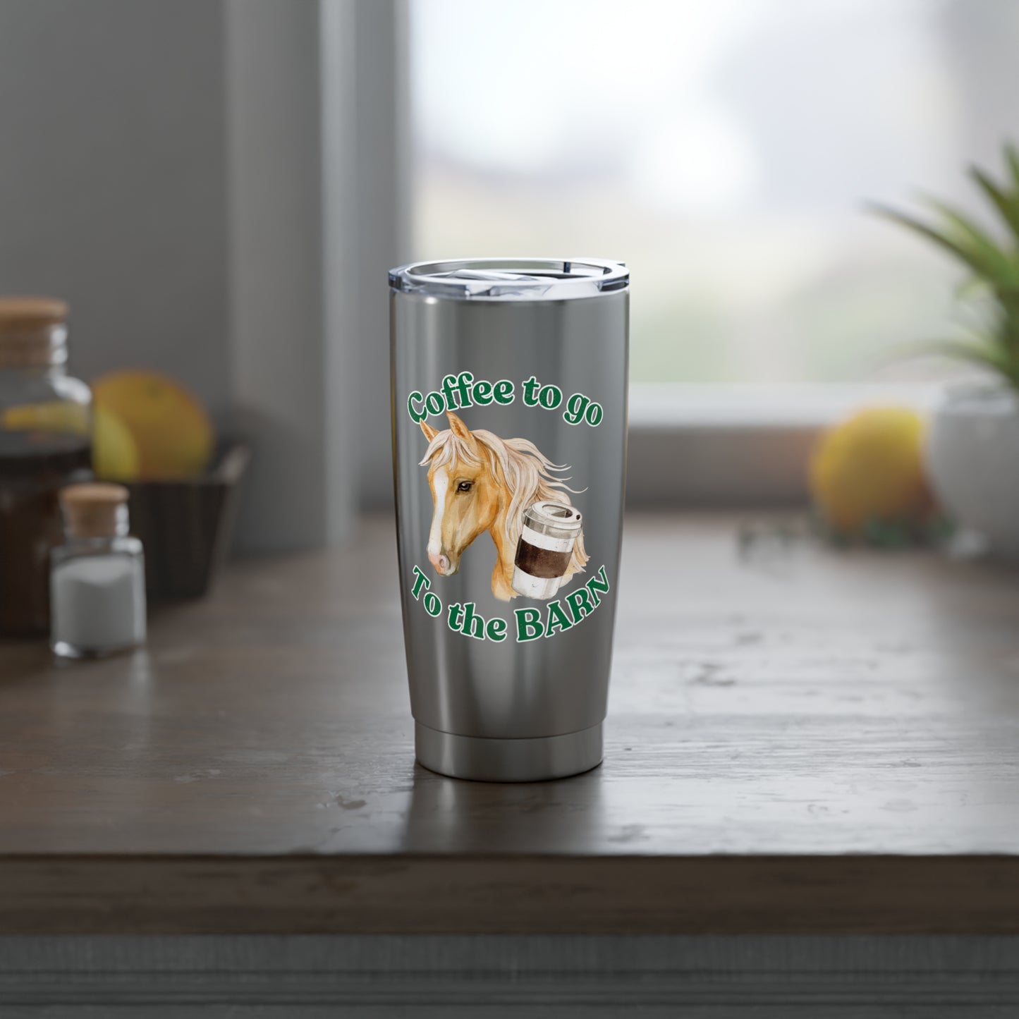 Go to the Barn Palomino HorseTravel Coffee Cup front