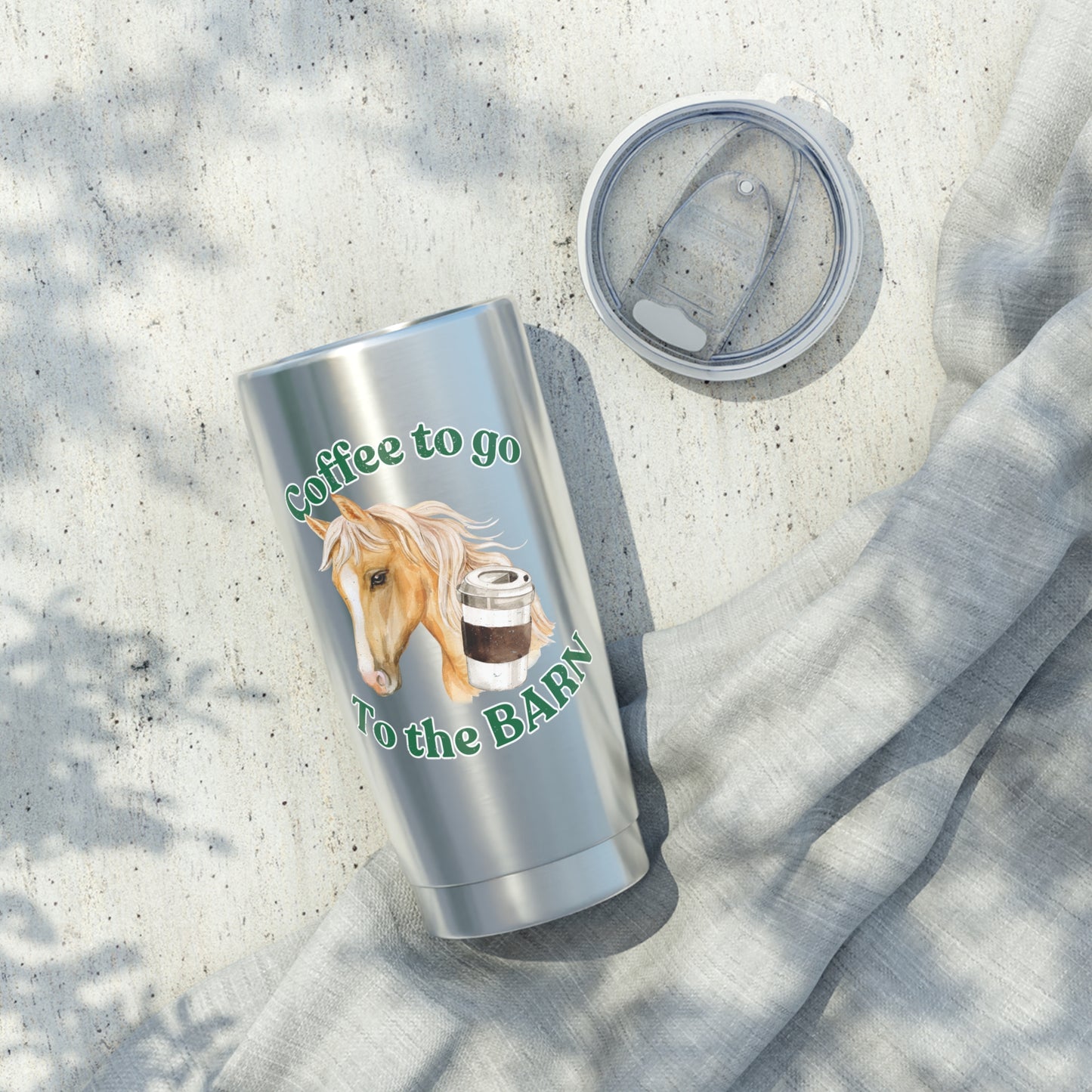 Go to the Barn Palomino HorseTravel Coffee Cup lid
