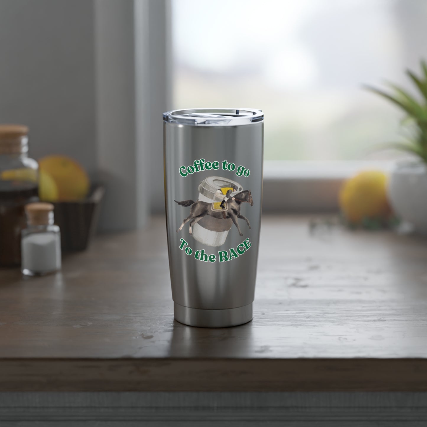 Go to the races Horse Race Travel Coffee Cup front
