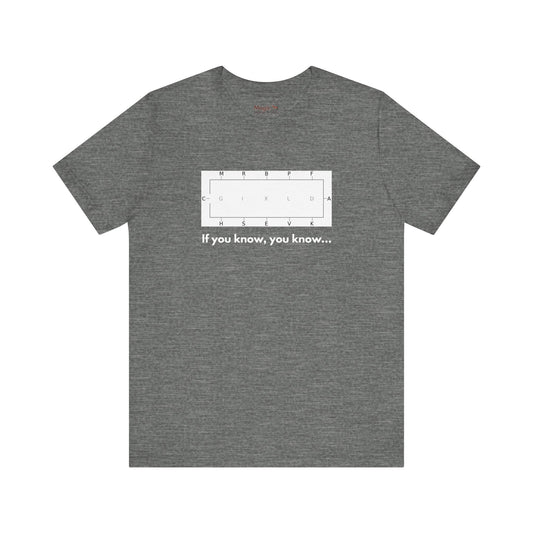 'If you know, you know 'Unisex Jersey Short Sleeve Tee, Funny Dressage Cotton T-shirt