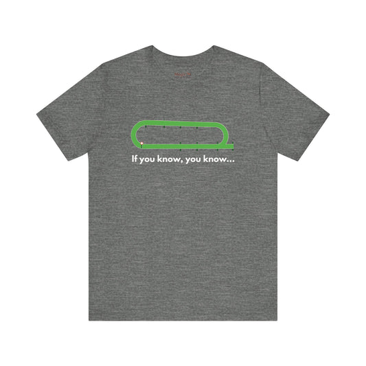'If you know, you know....' Unisex Jersey Short Sleeve Tee, Funny Horse racing T-shirt
