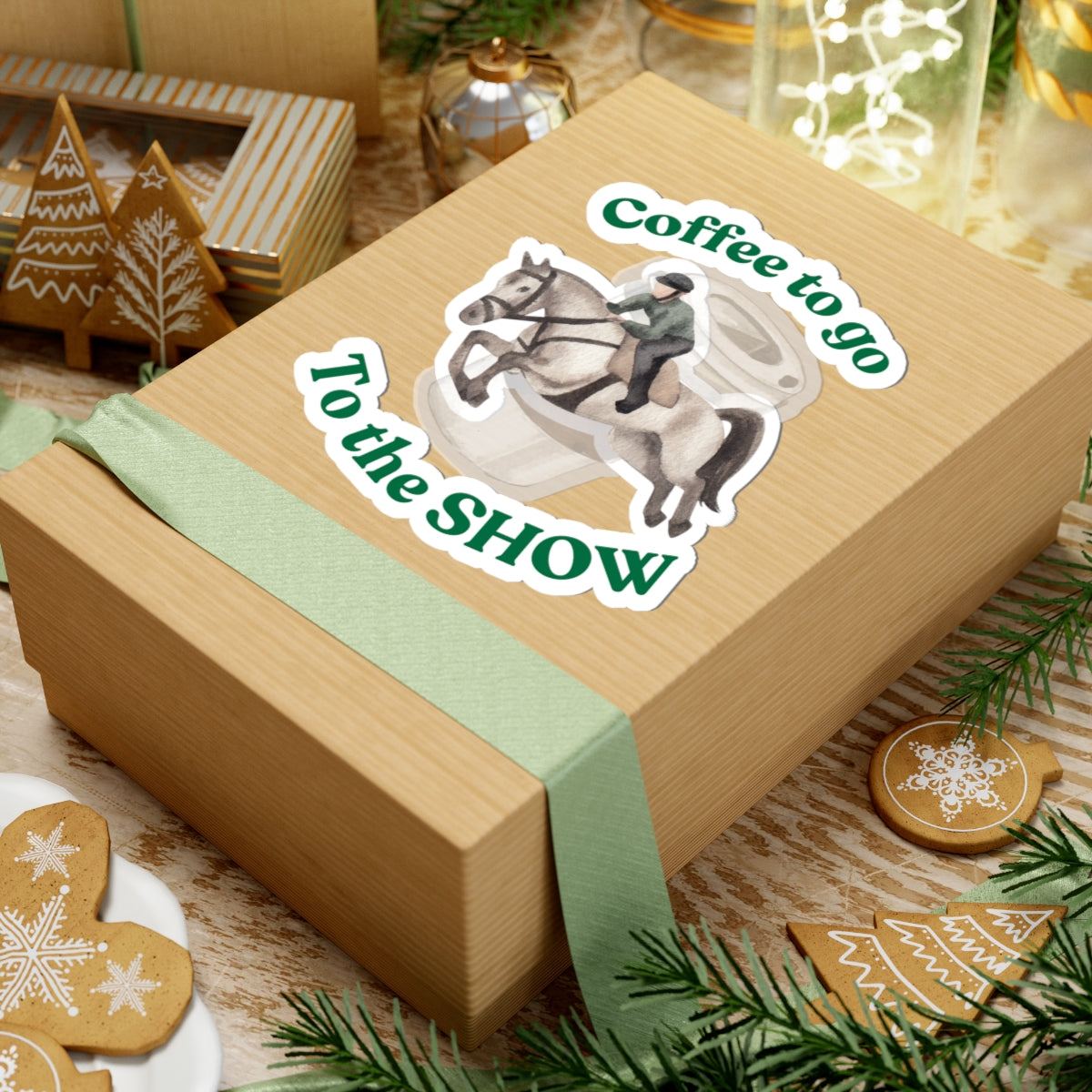 Funny Horse Sticker - Jumping - Magic. Horse Treats