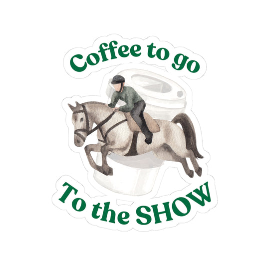Funny Horse Sticker - Jumping - Magic. Horse Treats