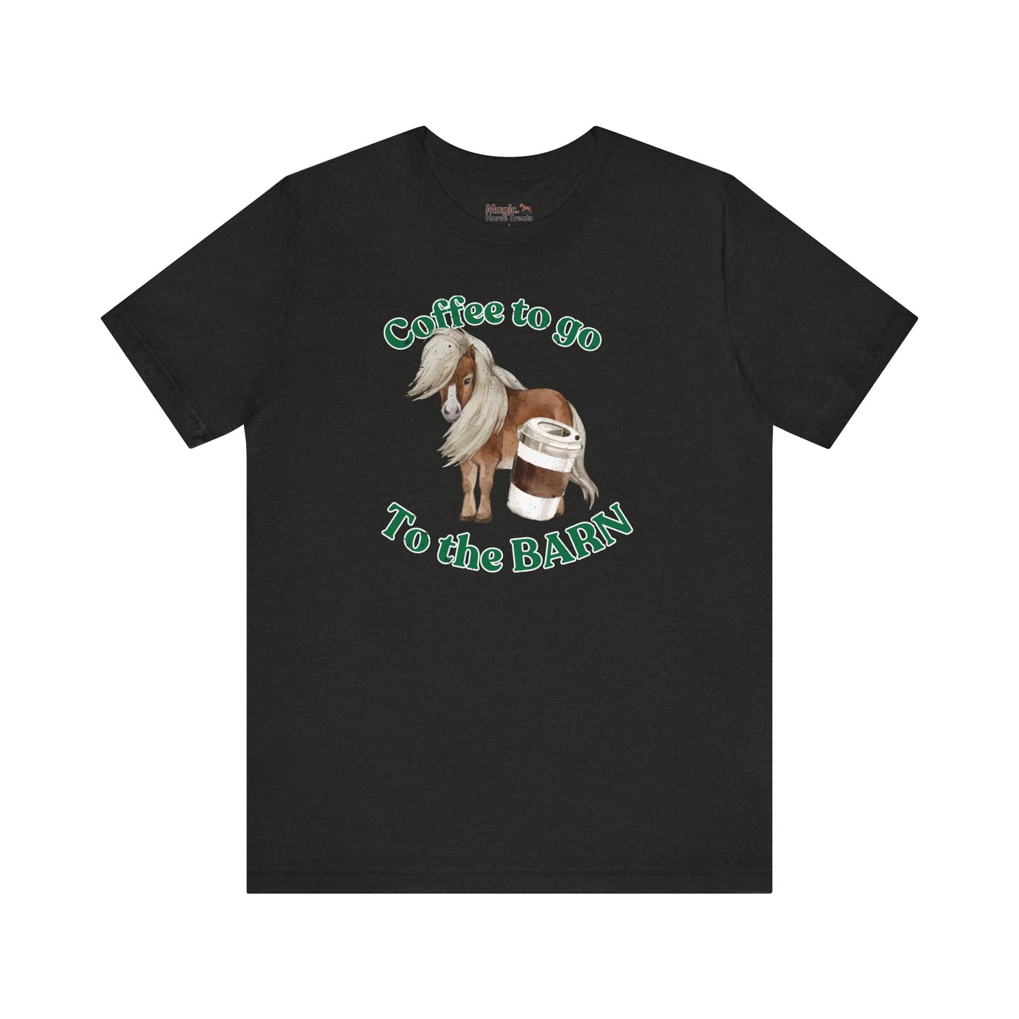 Coffee to the Barn Pony T-shirt black