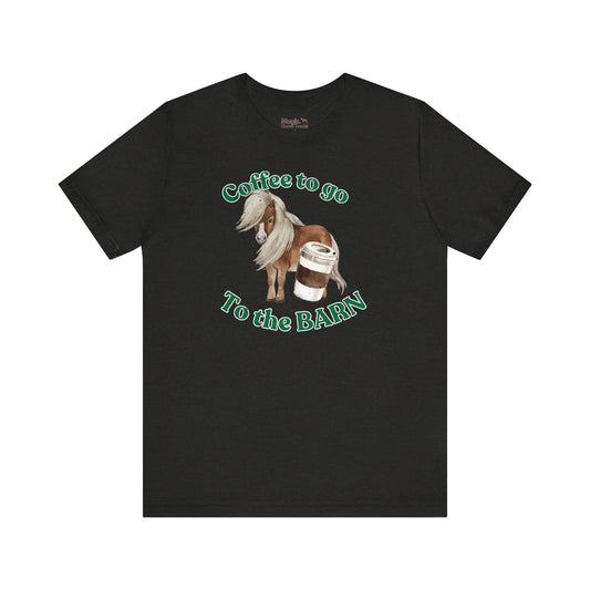 Coffee to the Barn Pony T-shirt black