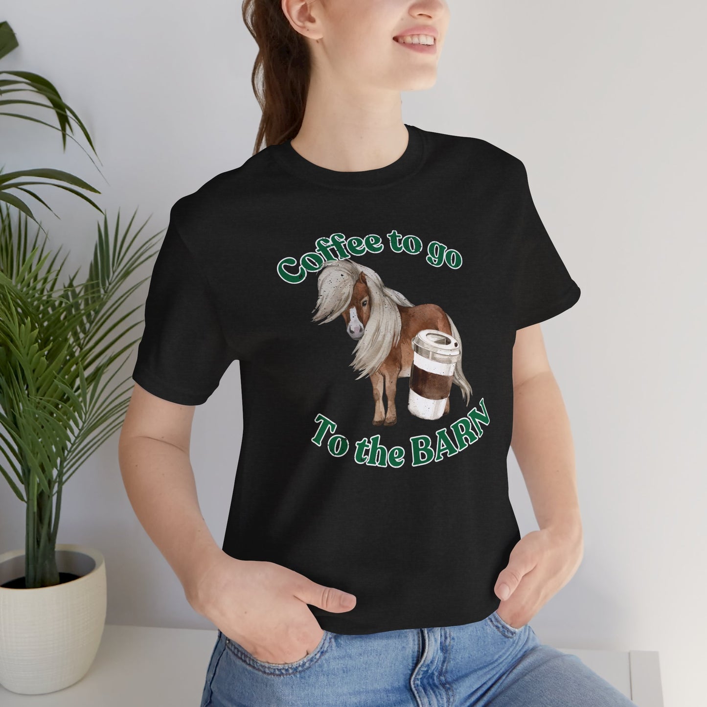 Coffee to the Barn Pony T-shirt black model