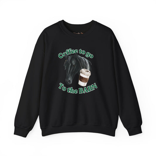 Coffee to the barn BlackHorse sweatshirt black