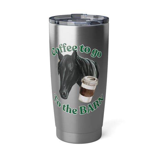 Go to the Barn Black Horse Travel Coffee Cup