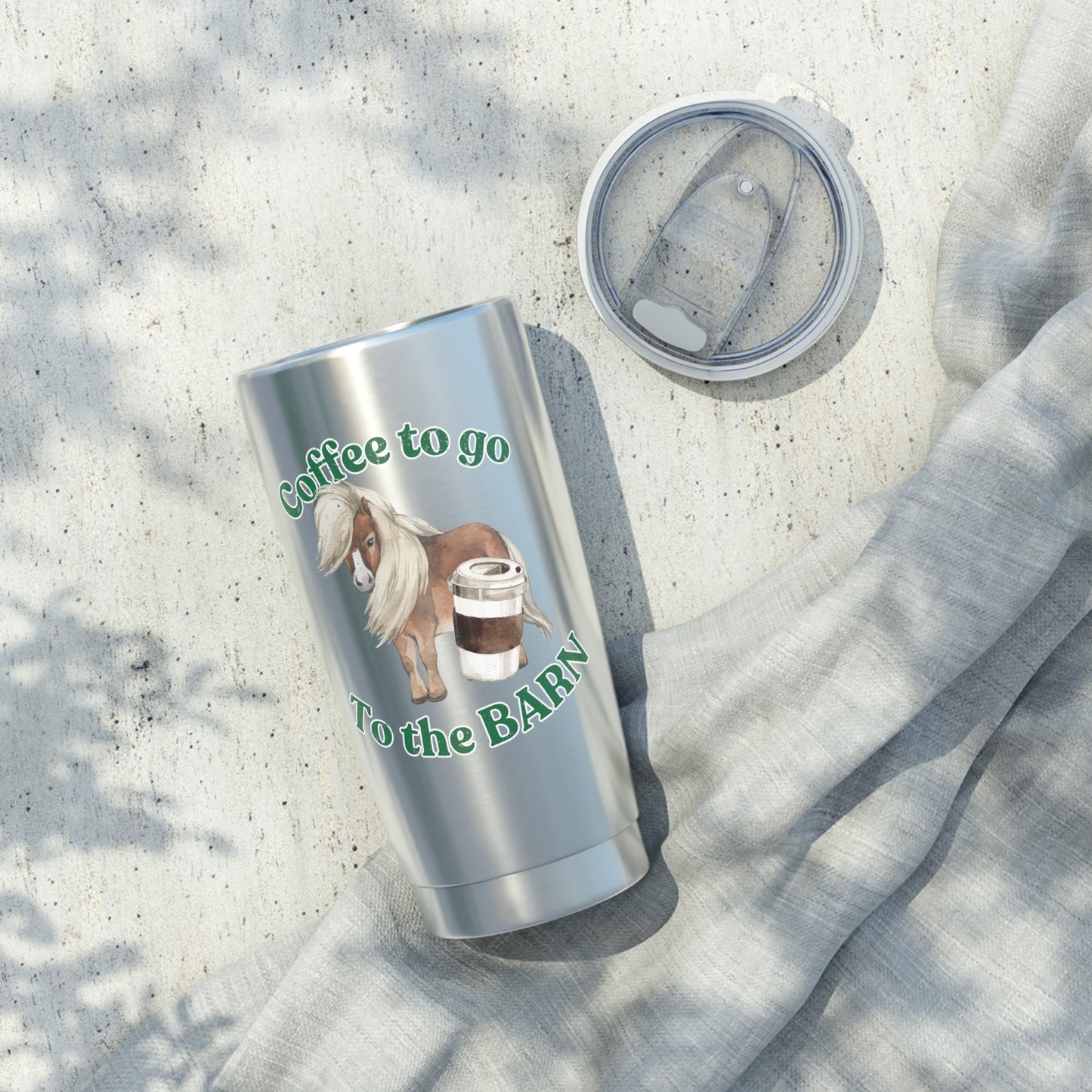 Go to the Barn Pony HorseTravel Coffee Cup lid